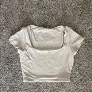 Buffbunny Cream Crop Top